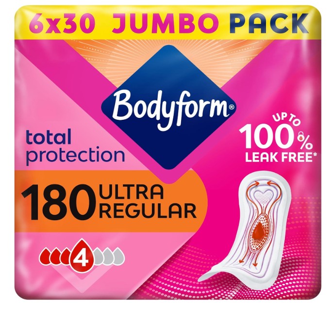 BODYFORM COUR-V ULTRA SANITARY TOWELS PK30