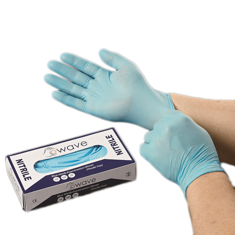 Small Blue Disposable Vinyl Powder Free Gloves - Pack of 100 - GD09JAN S / DG802-S