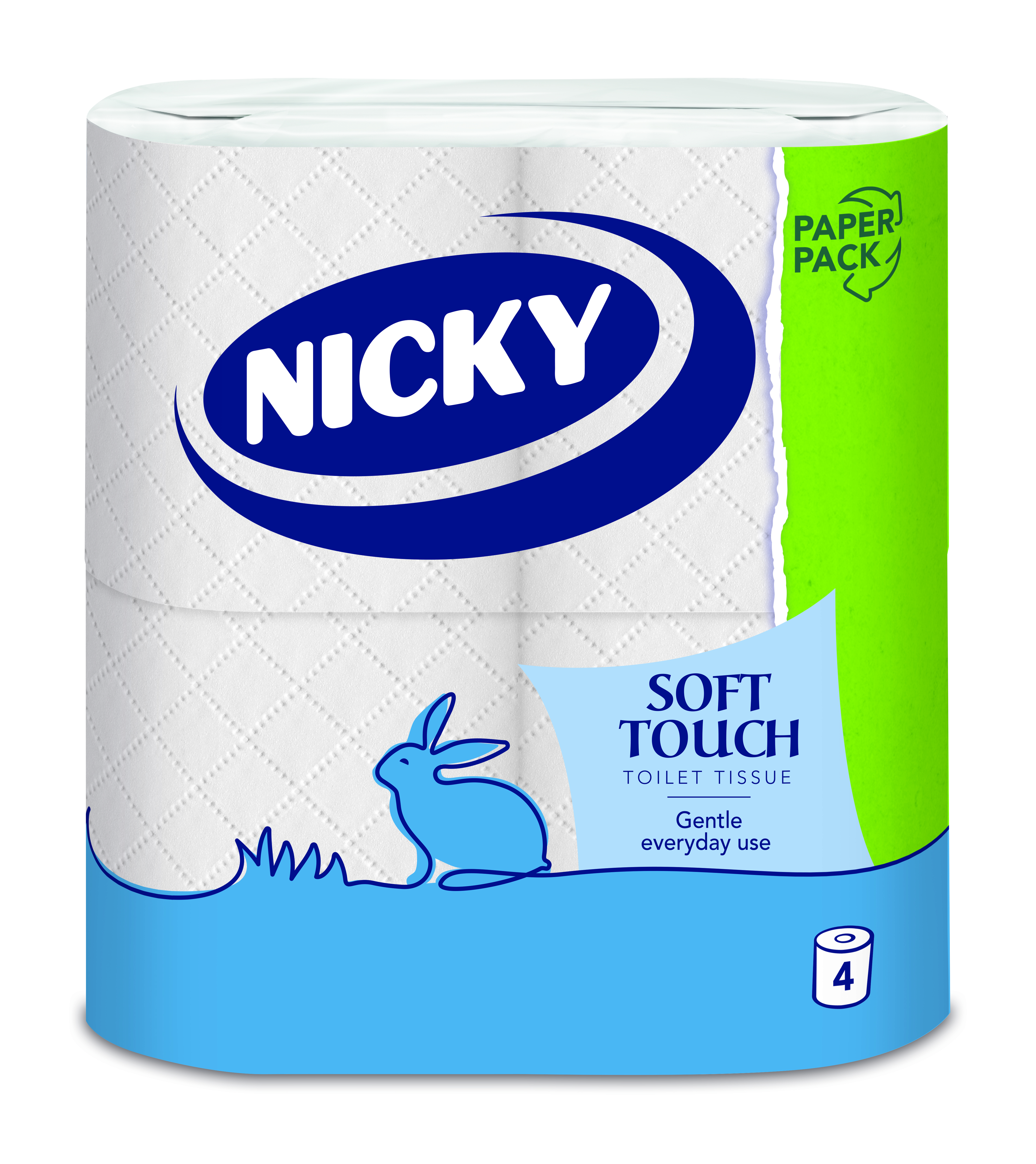 Nicky Luxury Toilet Roll 2Ply White (Case of 40)