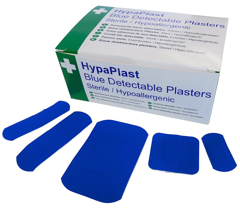 Blue Plasters, Pack of 100 - D7010
