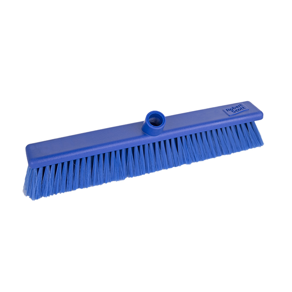 18" Soft Hygiene Broom Head, Blue