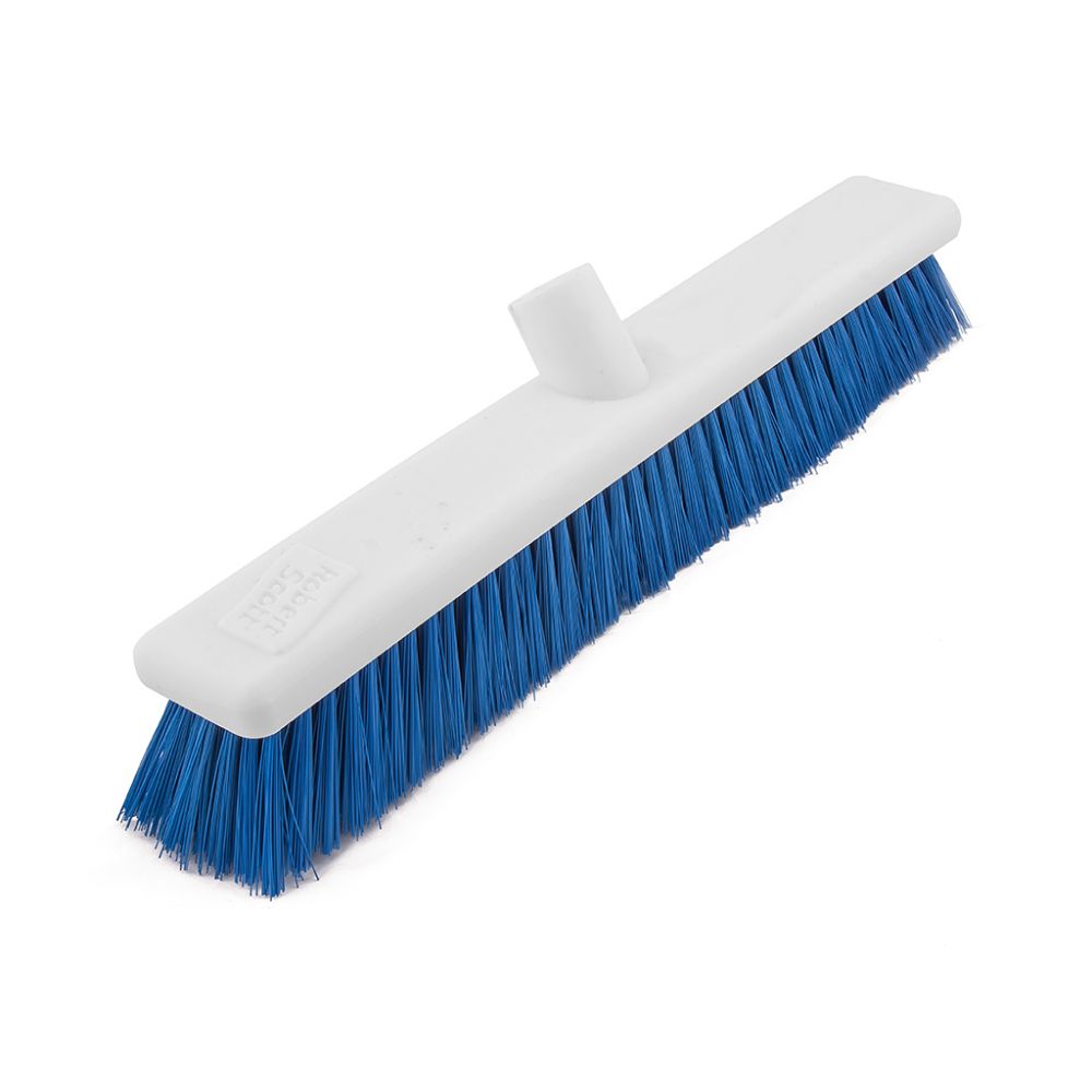 18" Stiff Hygiene Broom Head, Blue
