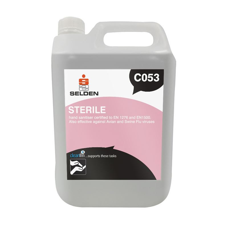 Selden C053 Sterile 73& Alcohol Hand Sanitiser - 5 Litres
