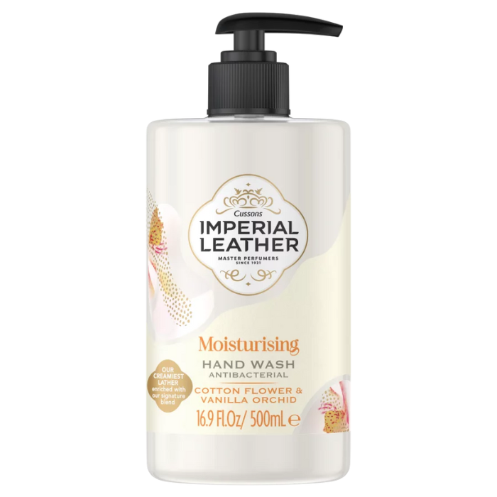 Imperial Leather Moisturising Antibacterial Hand Wash Cotton Flower & Vanilla Orchid 500ml